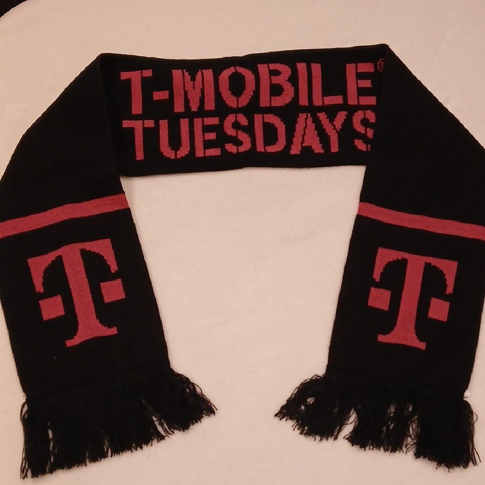 T-Mobile Black and Red Logo Scarf